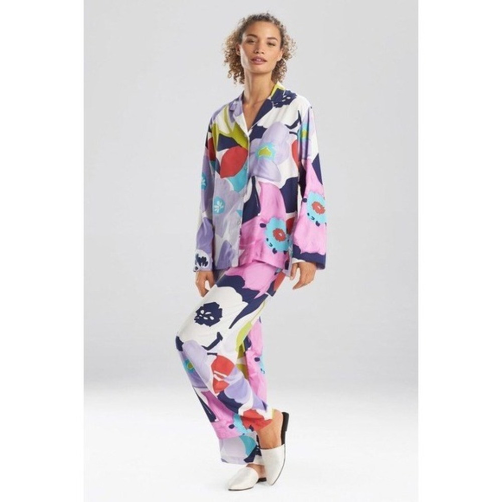 Natori Bonita Pjs Pajamas Set Multicolor Floral Size Small